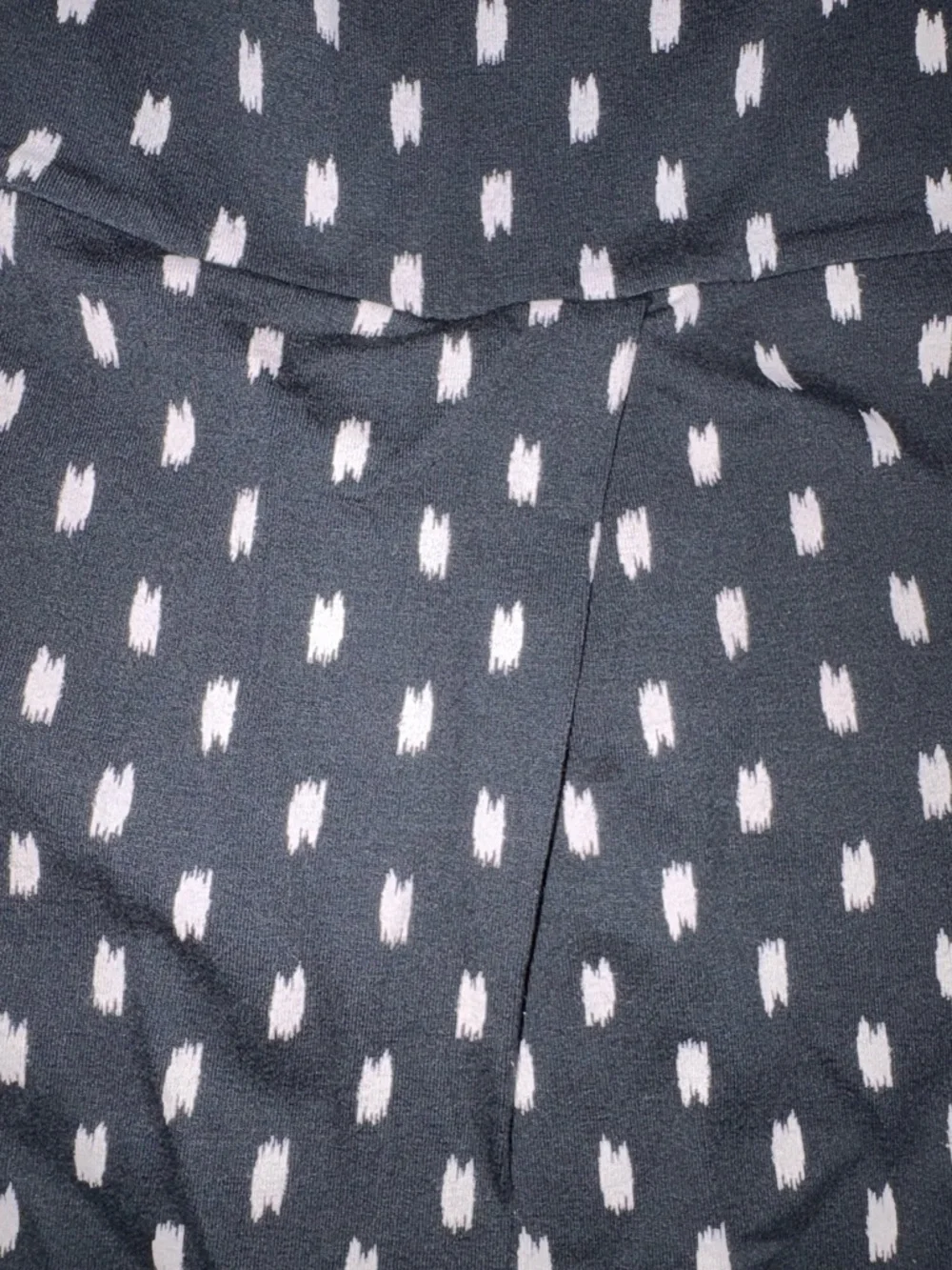 NWT J. Jill Wearever Collection Black Abstract Print Dress Size L Short Sleeve